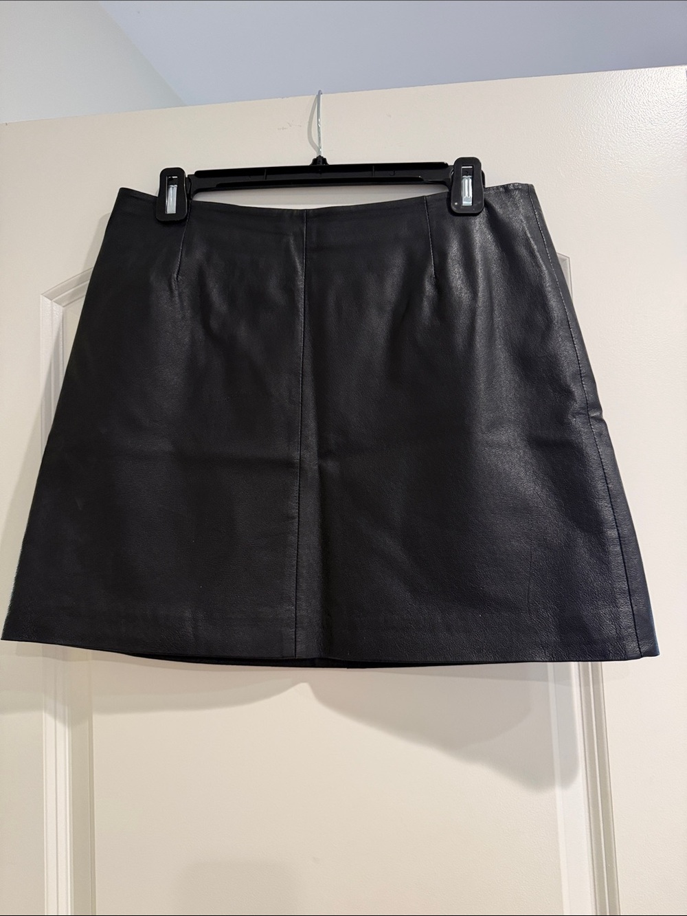BB Dakota Black Leather Mini Skirt
